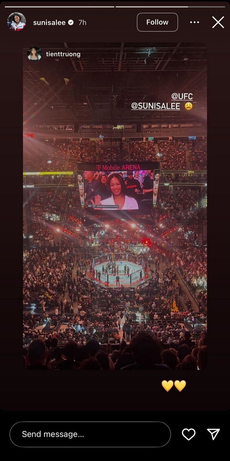 Still taken from Lee's Instagram (Source: @sunisalee/Instagram)